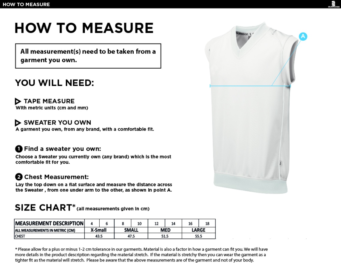 MAYLANDS GREEN CC BLAST SLEEVELESS WOMENS SWEATER-Ivory - Size Guide