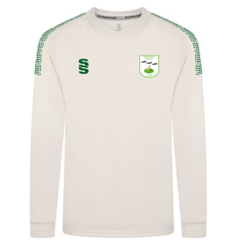 MAYLANDS GREEN CC BLAST LONG SLEEVE WOMEN'S SWEATER - Ivory