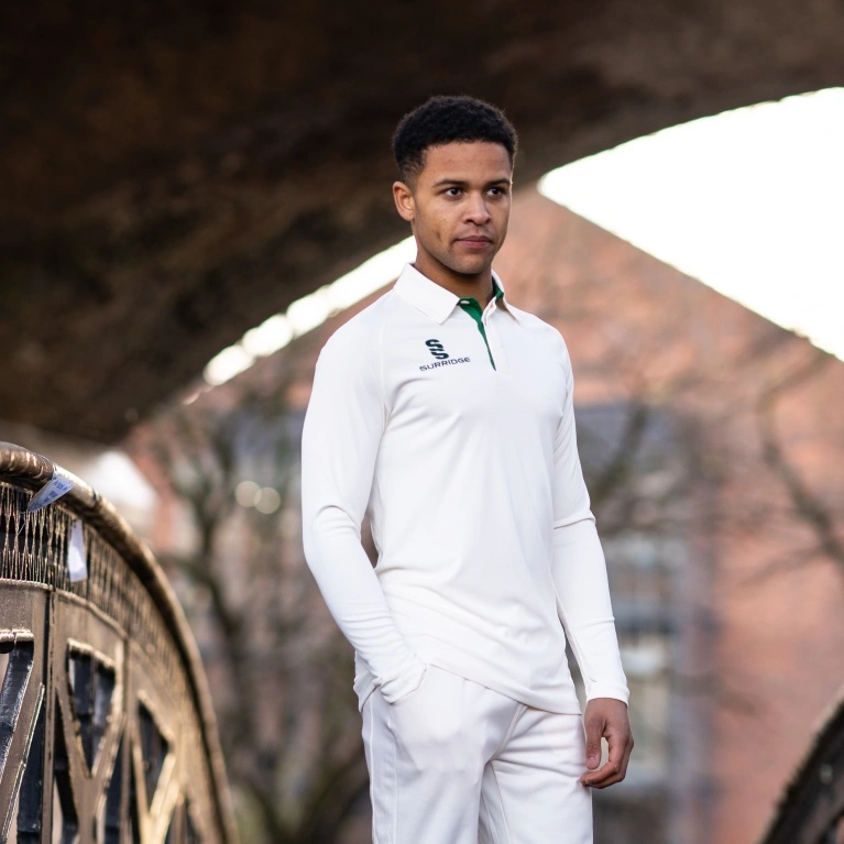 Maylands Green CC - Ergo Long Sleeve Green Trim Shirt