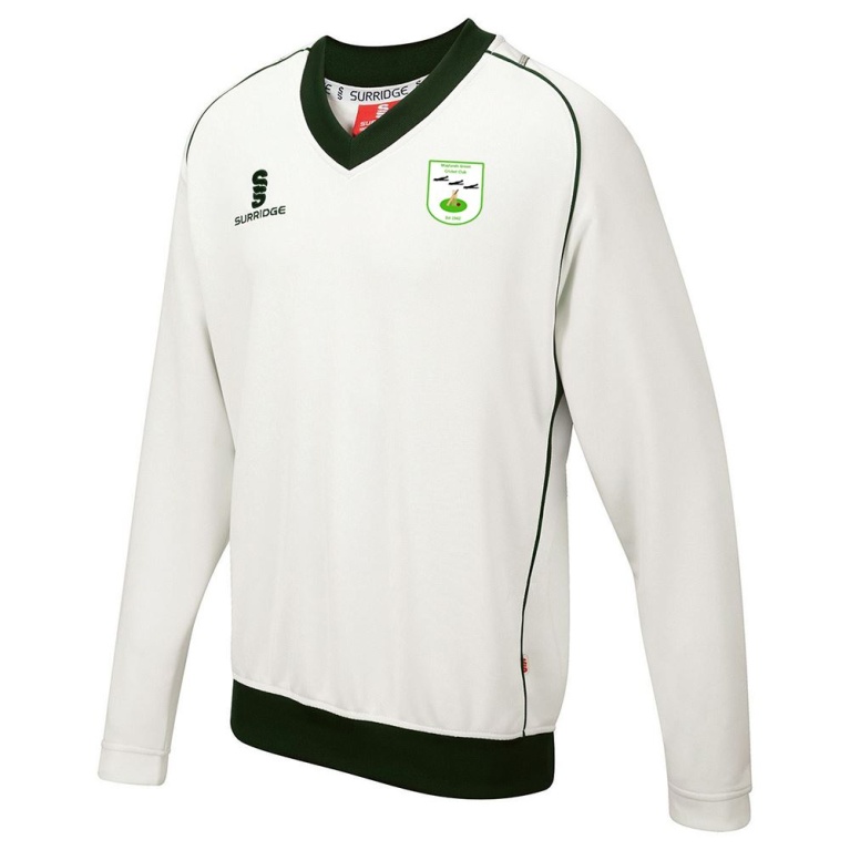 Maylands Green CC - Long Sleeve Sweater Green Trim